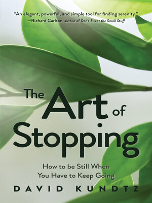 cover image of The Art of Stopping